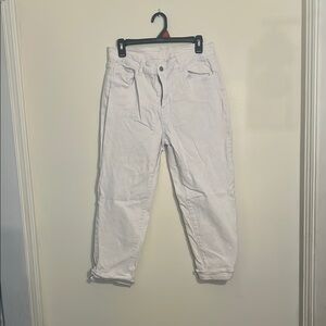 SHEIN White Straight Leg Jeans